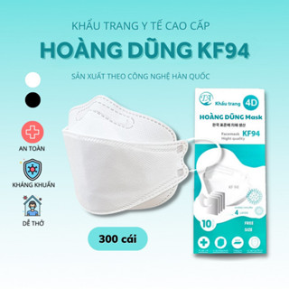 Khẩu Trang 4D KF94 Hàn Quốc Chống Bụi Mịn Và Kháng Khuẩn ( Hộp/Bịch)