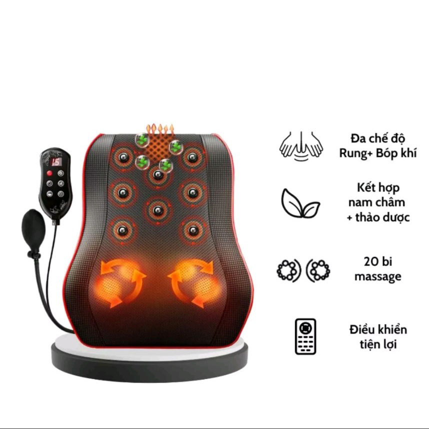 Gối massage vai gáy toàn thân đa năng cao cấp BENBO