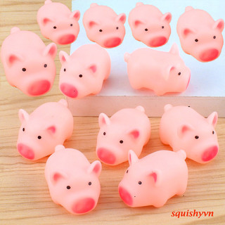 Đồ chơi heo hồng Squishy lơn mềm bóp kêu chít chít vui tai cho bé