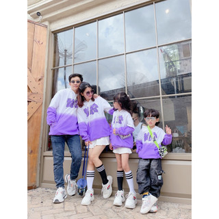 Set đồ đôi gia đình áo hodie tím dd14
