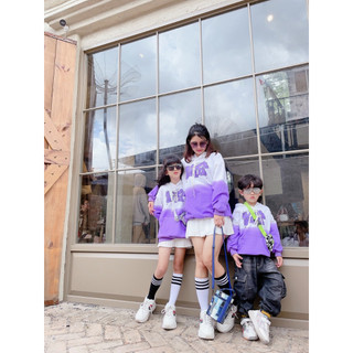 Set Đồ Đôi Gia Đình Áo HODIE TÍM DD14