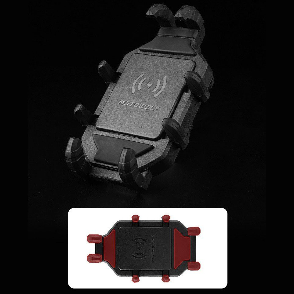 Giá đỡ điện thoại trên xe máy chống rung Motowolf MDL2827 gắn ghi đông hoặc chân gương