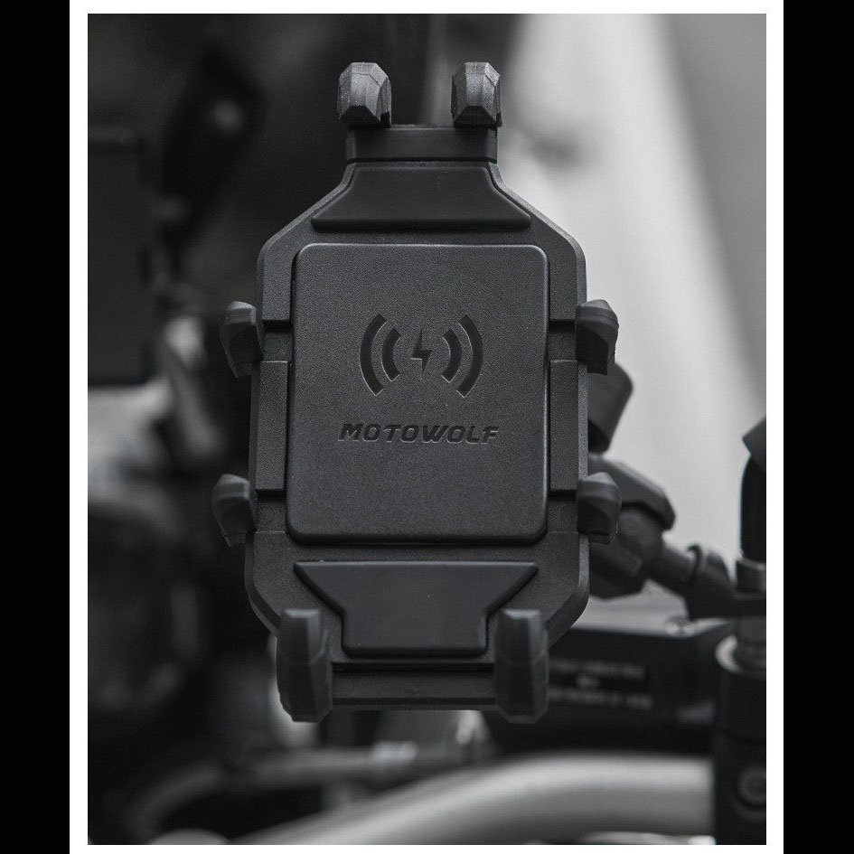 Giá đỡ điện thoại trên xe máy chống rung Motowolf MDL2827 gắn ghi đông hoặc chân gương