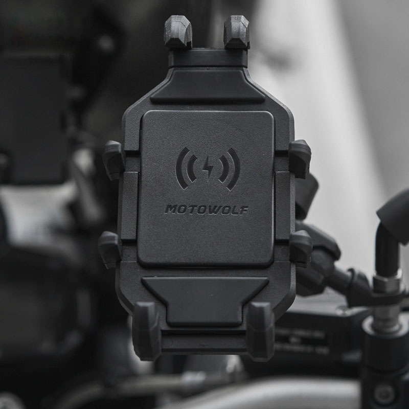 Giá đỡ điện thoại trên xe máy chống rung Motowolf MDL2827 gắn ghi đông hoặc chân gương