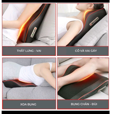 Gối massage vai gáy toàn thân đa năng cao cấp BENBO