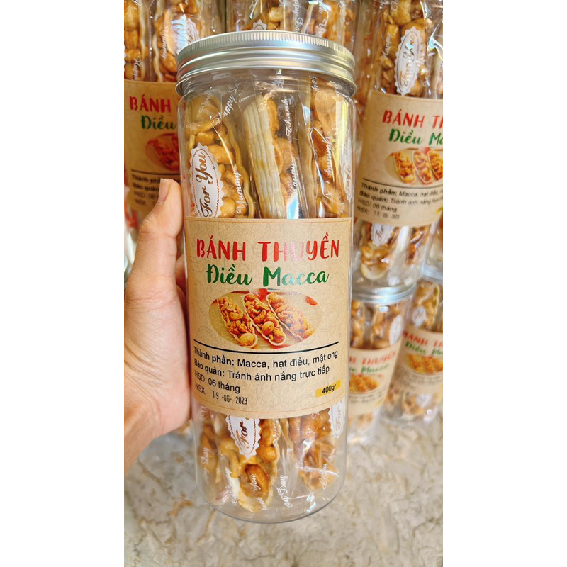 Bánh thuyền điều macca 400gr