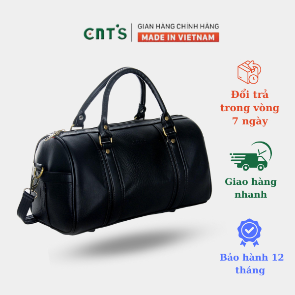 Túi trống du lịch CNT unisex TX21 cỡ trung sành điệu (đen)