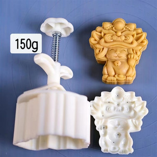 Khuôn trung thu 150g 1 mặt mèo múa lân