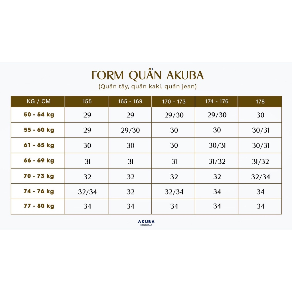 [TRỢ GIÁ] Quần tây nam cao cấp Akuba, form dáng regular, chất liệu kaki bố chắc chắn cực kì đứng form