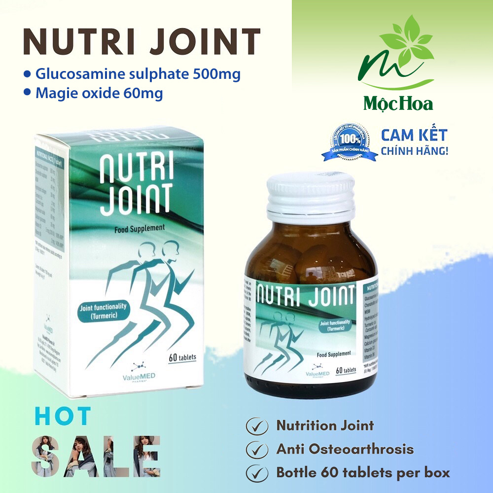 NUTRI JOINT _ Viên dưỡng khớp _ Ngừa thoái hóa khớp _ Hộp 1 chai 60 viên