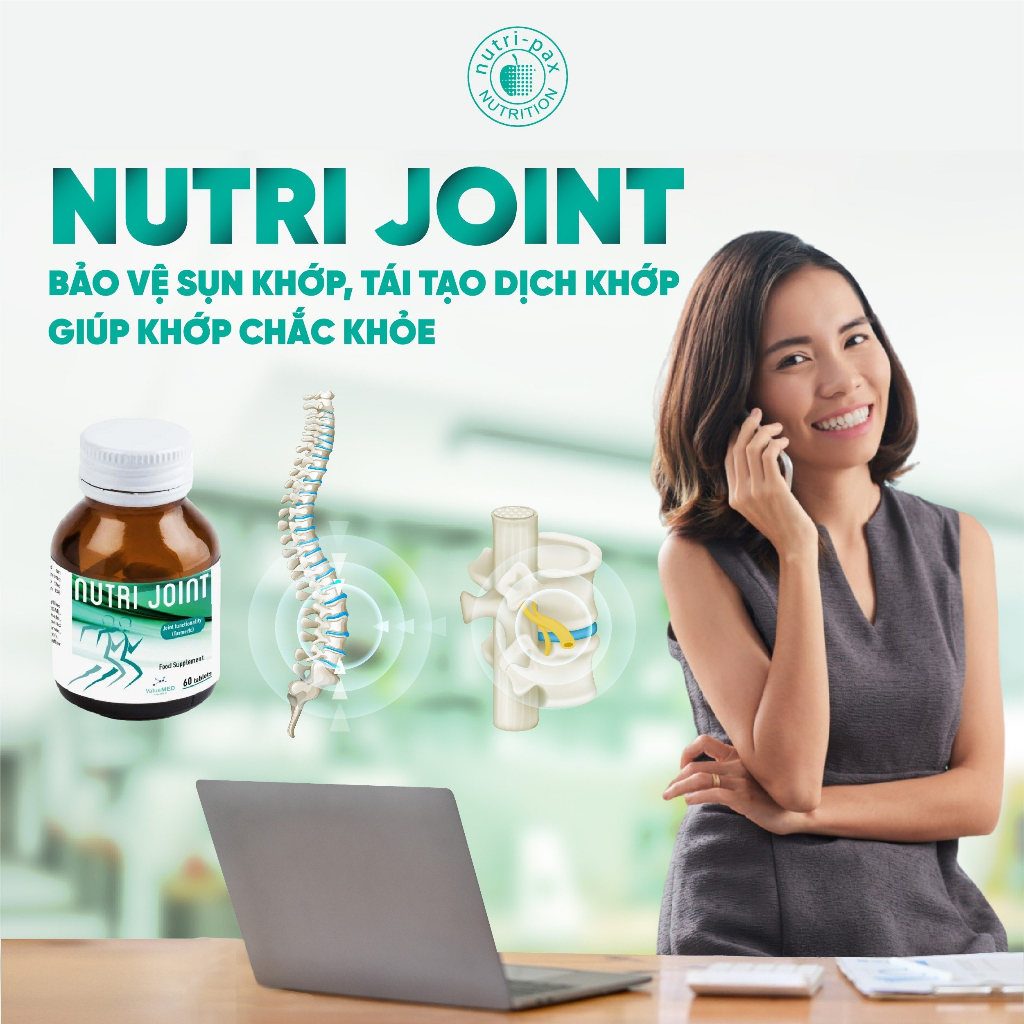 NUTRI JOINT _ Viên dưỡng khớp _ Ngừa thoái hóa khớp _ Hộp 1 chai 60 viên