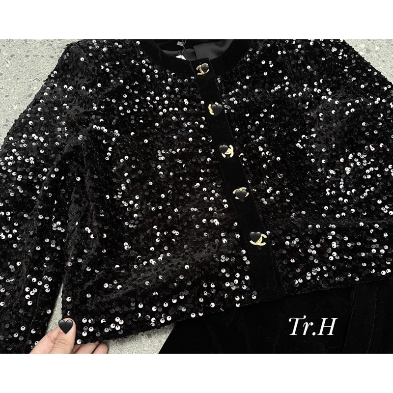 Áo Dạ Kim Sa Bling Bling Siêu Sang Chảnh X9