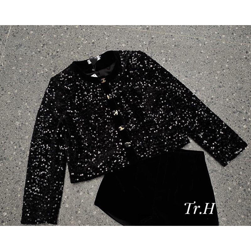 Áo Dạ Kim Sa Bling Bling Siêu Sang Chảnh X9