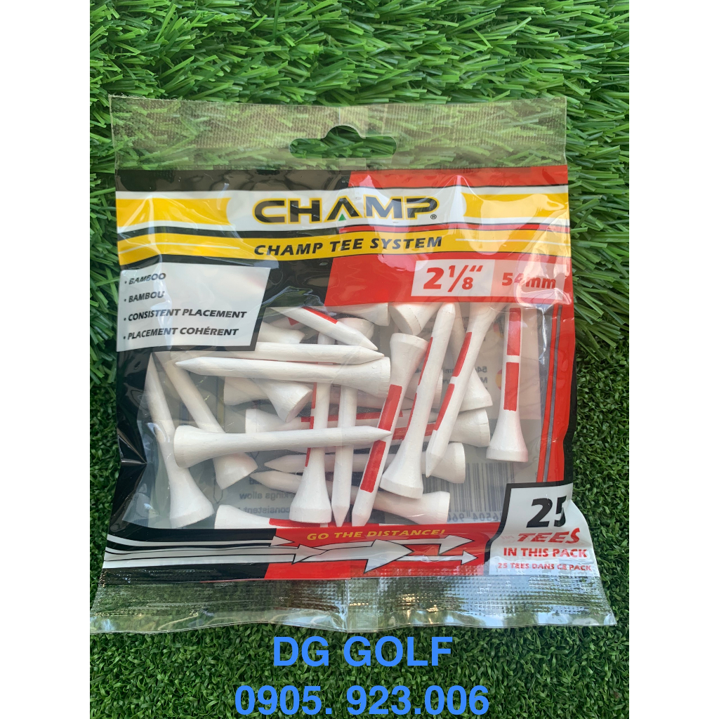 Tee đặt banh - Tee Golf Champ System Bamboo