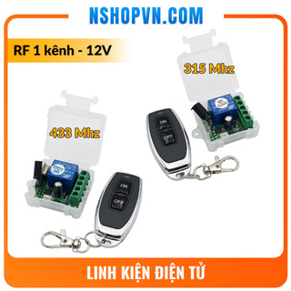 Bộ điều khiển thiết bị từ xa 1 kênh kèm remote 2 nút