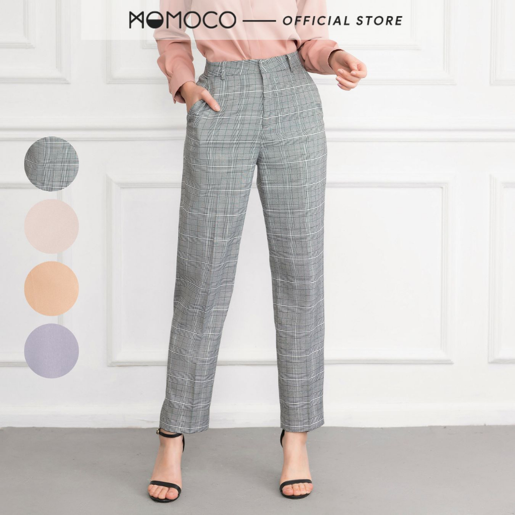 Quần Ống Đứng MOMOCO ESSENTIALS Signature Straight Pants Chất Liệu Tuýt Si Mềm Mại Đứng Phom Thanh Lịch M2774