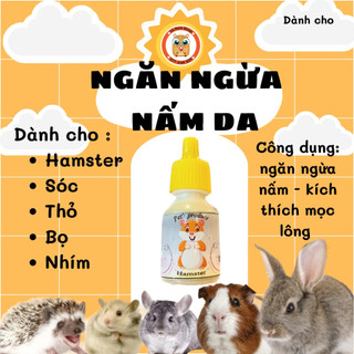chai làm mọc lông và chữa nấm cho loài gặm nhấm (hamster, thỏ, bọ, sóc,...)