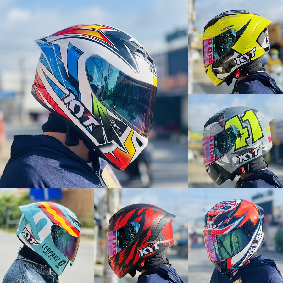 Mũ Fullface Royal M266 2 kính Dragonboy tặng tem KYT đủ màu đủ size - Hàng chính hãng tặng túi đựng dây đeo.