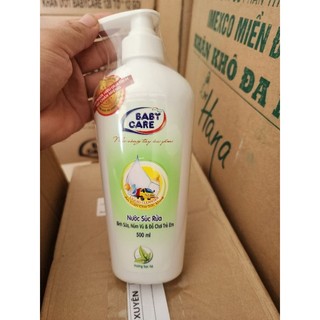 Nước súc rửa bình sữa,núm vú và đồ chơi trẻ em Baby Care 500ml.