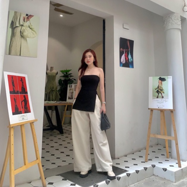 Túi Chow bag Hérisson màu đen + nơ hồng  bản xách tay