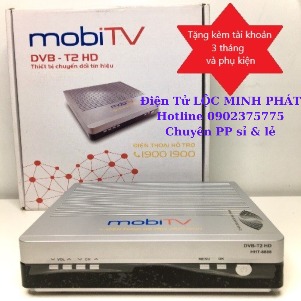 Bộ đầu thu DVB T2 mobiTV + anten ngoài trời +15m dây cáp - Xem kênh truyền hình với 99 kênh truyền hình