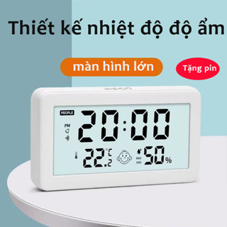 Nhiệt Ẩm Kế Điện Tử Đo Nhiệt Độ Và Độ Ẩm Phòng Ngủ Cho Bé, Có Chức Năng Báo Thức Treo Hoặc Để Bàn