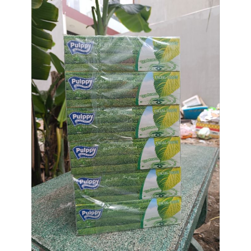 Khăn Giấy Rút PULPPY, Khăn Lau 2 lớp Hương Trà Xanh Tươi Mát