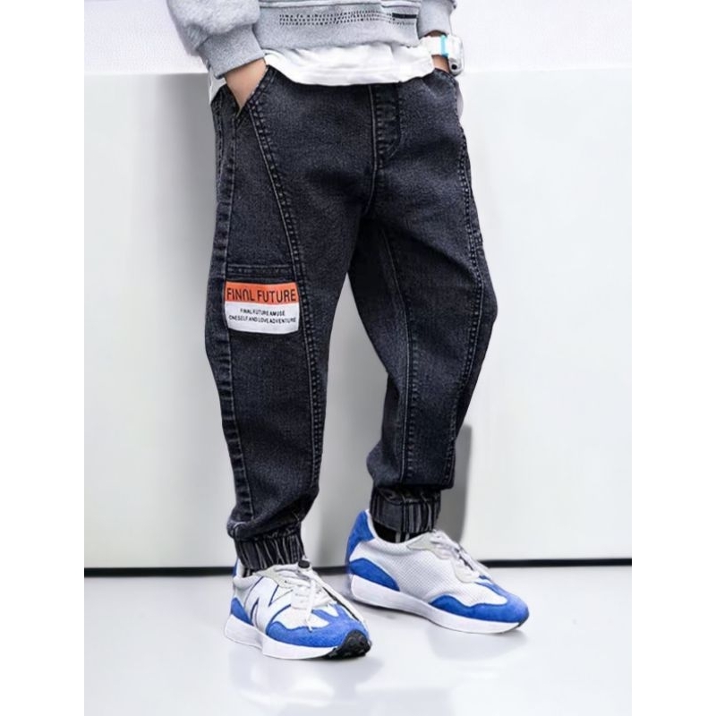 Quần jeans dài bé trai sz 19_55kg , quần bò dài bé trai chất mềm co giãn