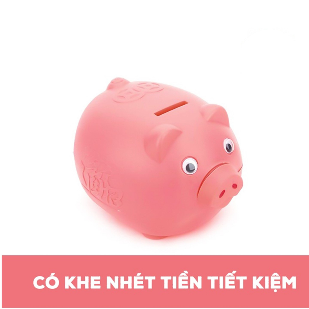 Lợn nhựa tiết kiệm tiền cho bé 3 size Việt Nhật , Ống heo đựng tiền ngộ nghĩnh đáng yêu-kimbao