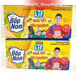  Sữa Bắp Non LiF Kun thùng 24 Hộp x 180ml 