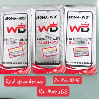 Rm note 10.4g - kính ép màn hình có keo oca xiaomi redmi note 10 4g - kính ép liền keo redmi note 10-4g
