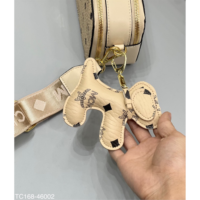 Túi đeo chéo tag sắt và móc doggy full box nam châm mới sz 20cm siêu xinh