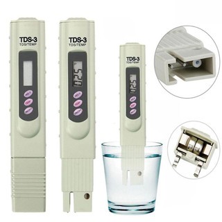 Bút đo thử nước sạch tds-3, đo tds, đo nhiệt độ hồ cá độ c độ f, đo dung dịch thủy canh