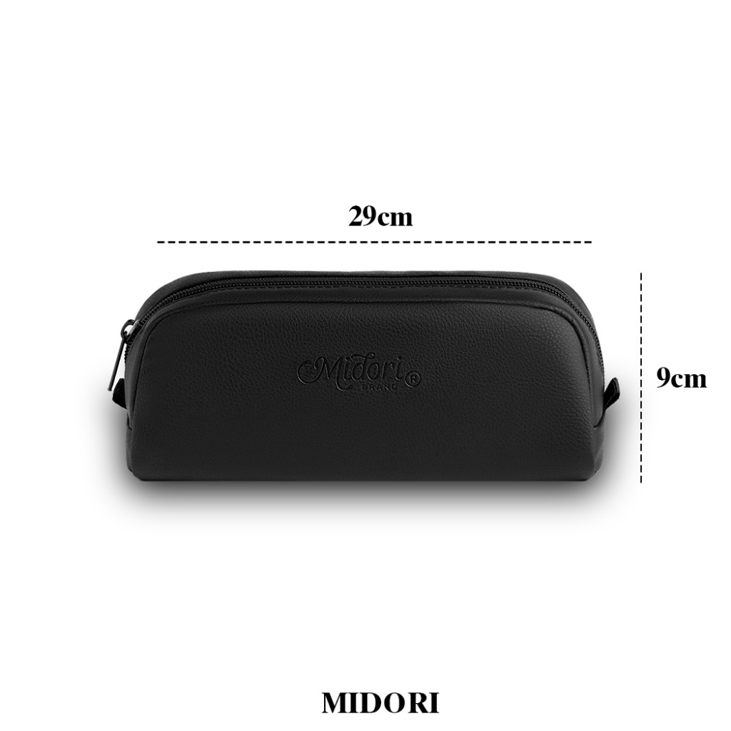 Hộp Bút Da Đựng Viết Mini  Unisex Siêu Bền Đẹp local brand Midori