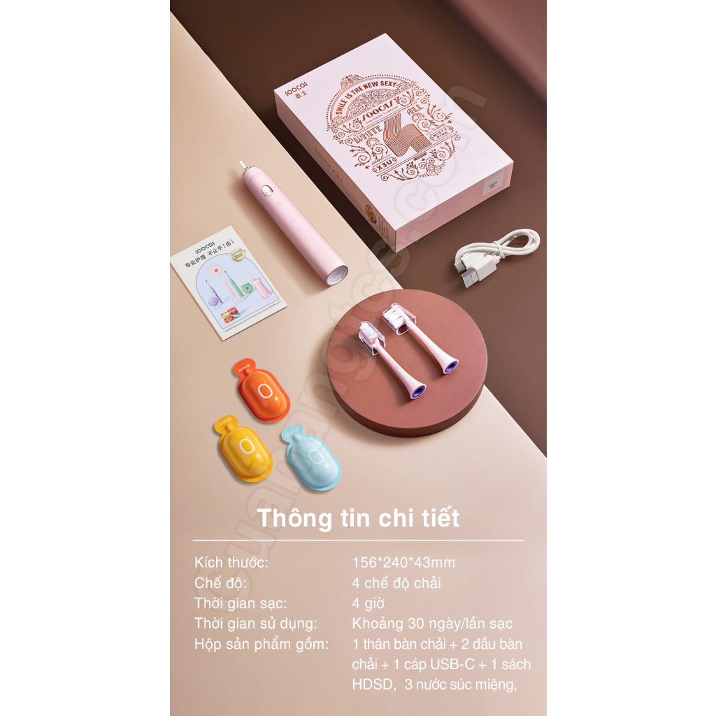 Bàn chải đánh răng điện Soocas X3U