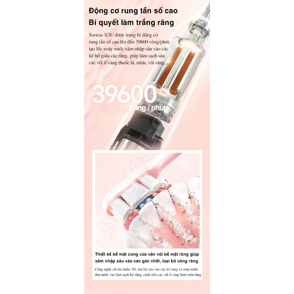 Bàn chải đánh răng điện Soocas X3U