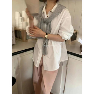 SM414-ÁO SƠ MI BASIC TRƠN DÁNG OVERSIZE 5 màu