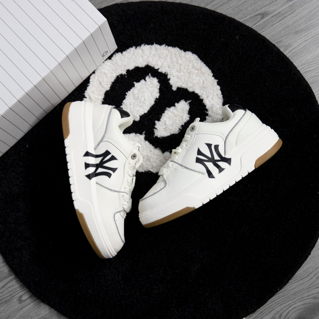 Giày MLB Chunky Liner NY Trắng Phản Quang Chính Hãng