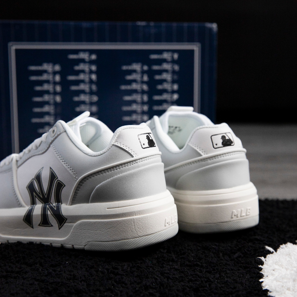 Giày MLB Chunky Liner NY Màu Xám Phản Quang Chính Hãng