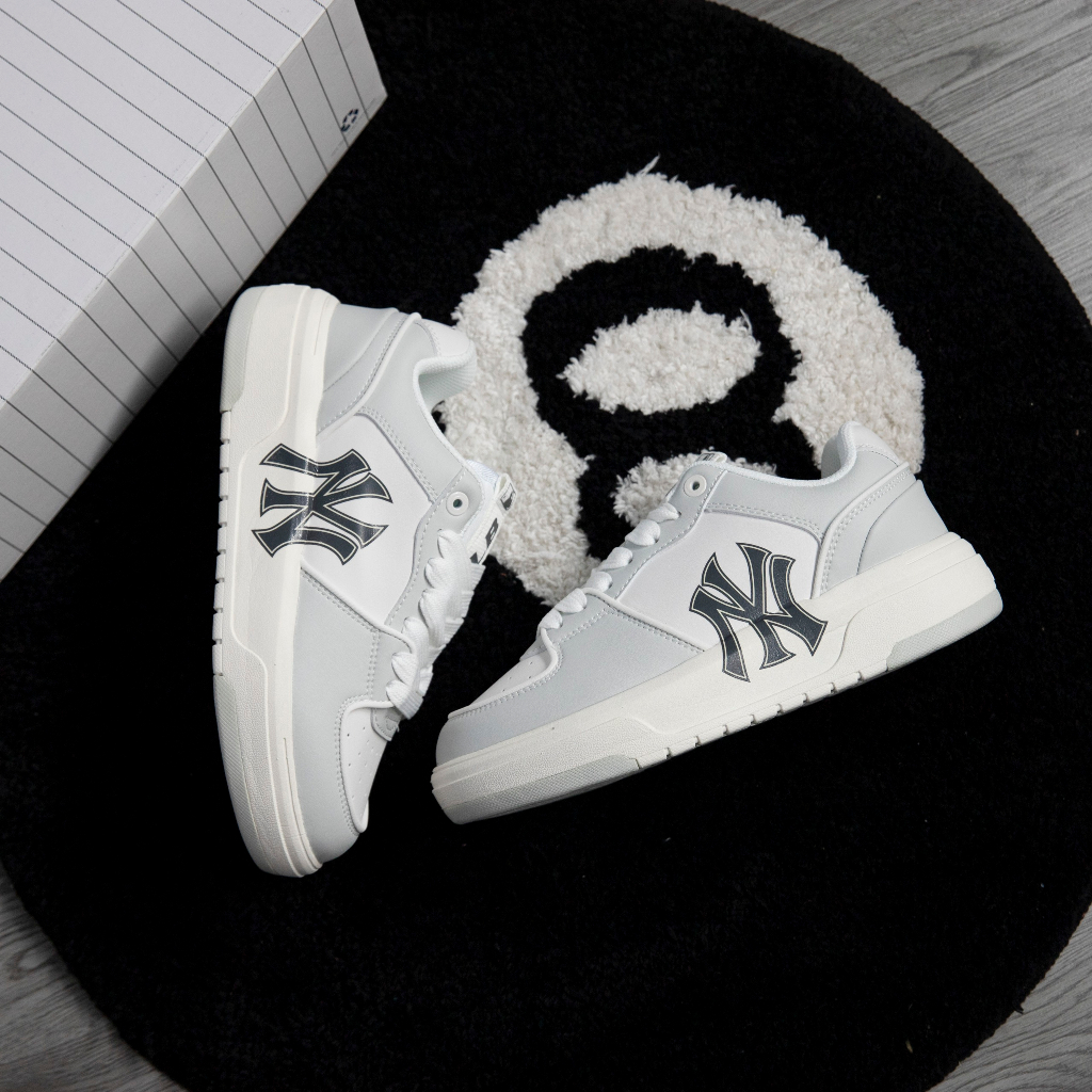 Giày MLB Chunky Liner NY Màu Xám Phản Quang Chính Hãng