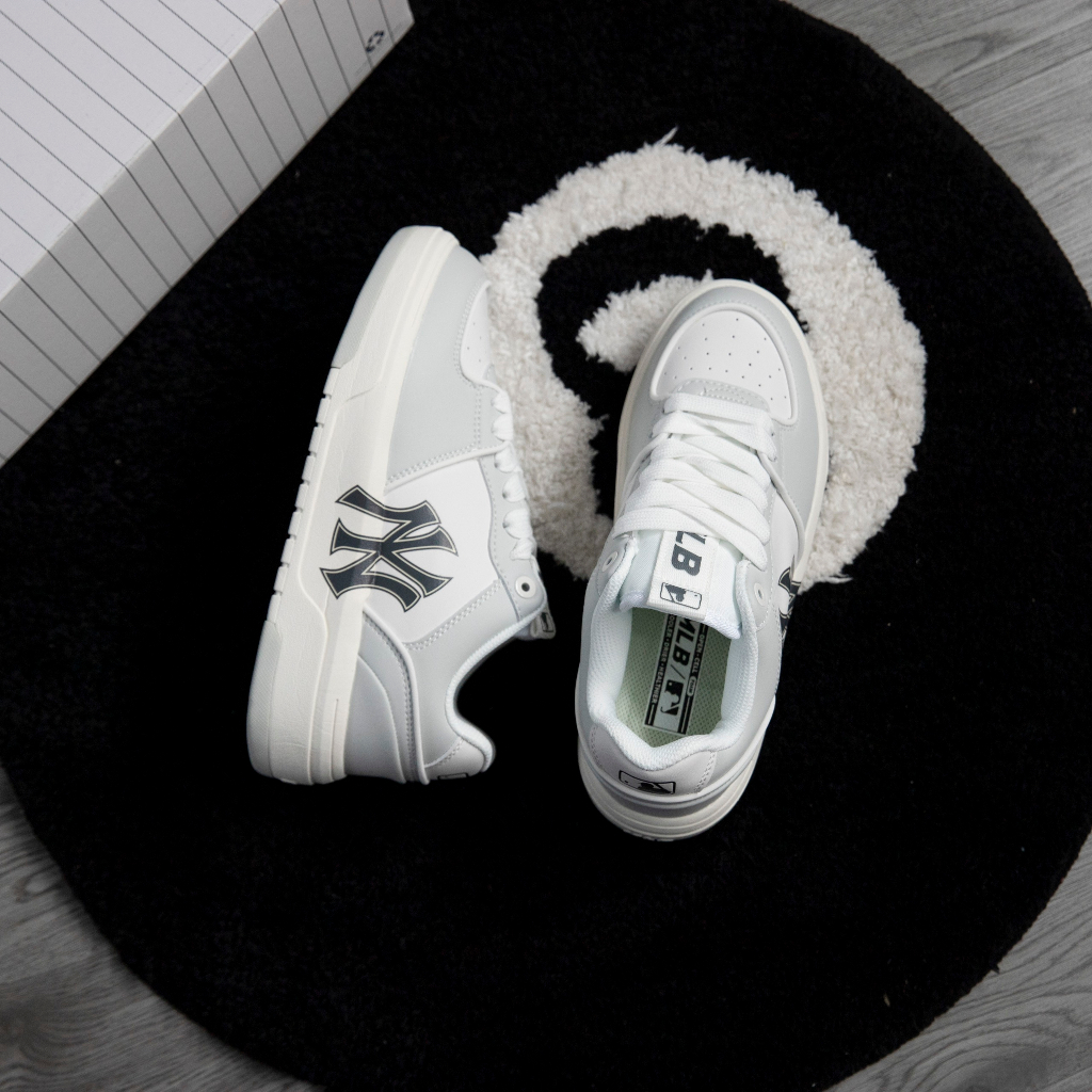 Giày MLB Chunky Liner NY Màu Xám Phản Quang Chính Hãng