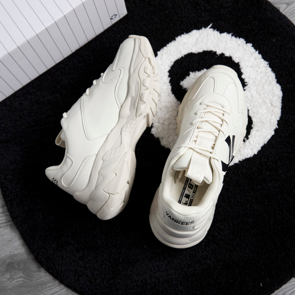 Giày MLB Bigball Chunky A  Beige Chính Hãng