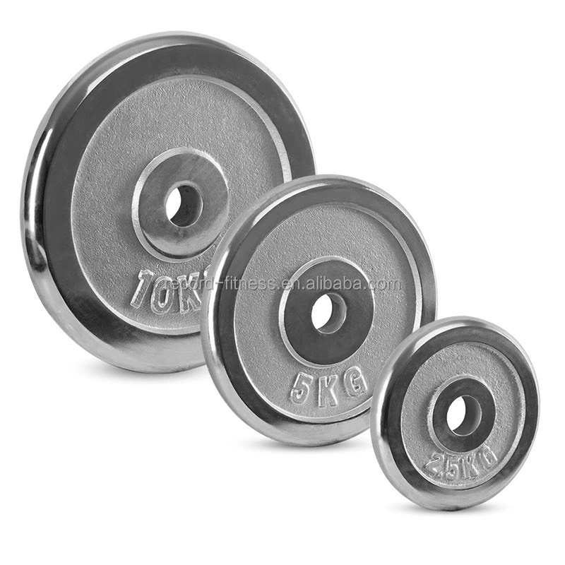 Tạ miếng tạ bánh tạ đĩa kim loại crom Reefit 2.5kg 2,5kg 2500g