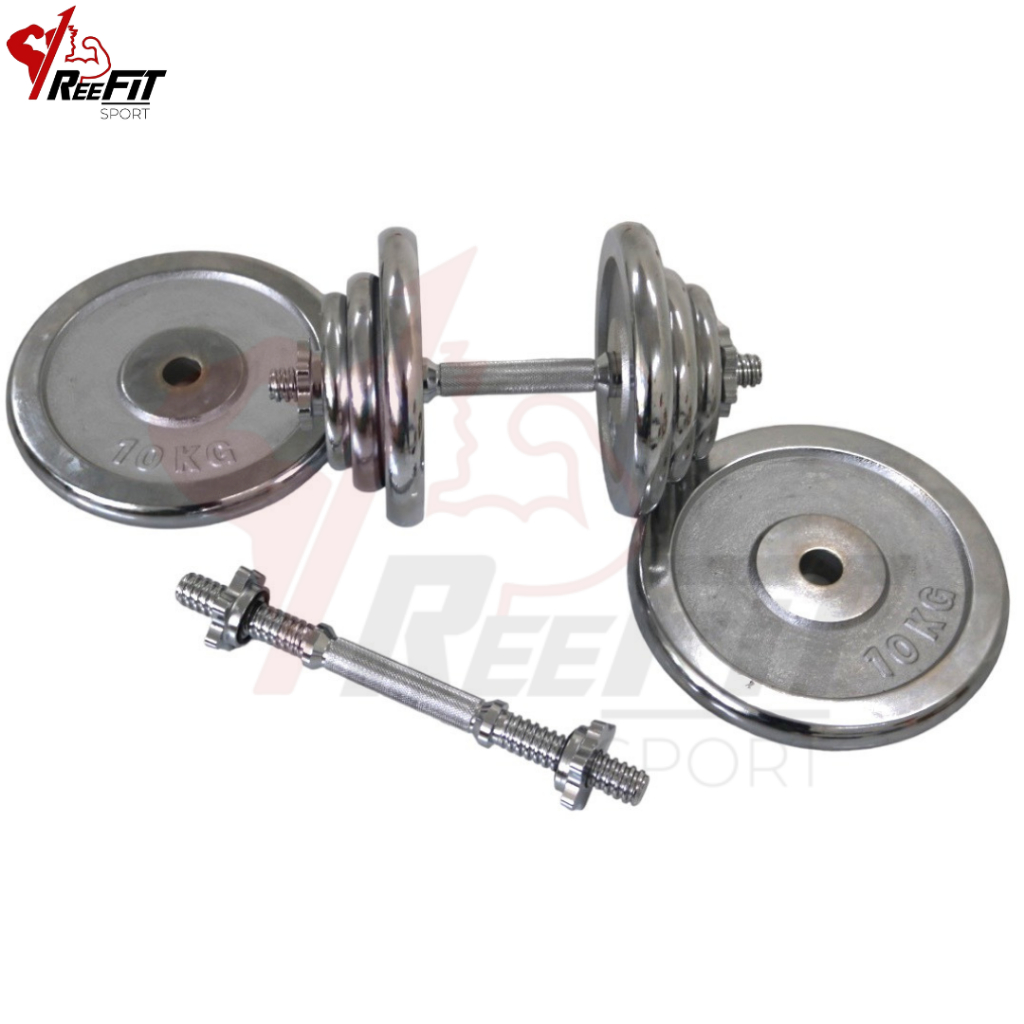 Tạ miếng tạ bánh tạ đĩa kim loại crom Reefit 2.5kg 2,5kg 2500g