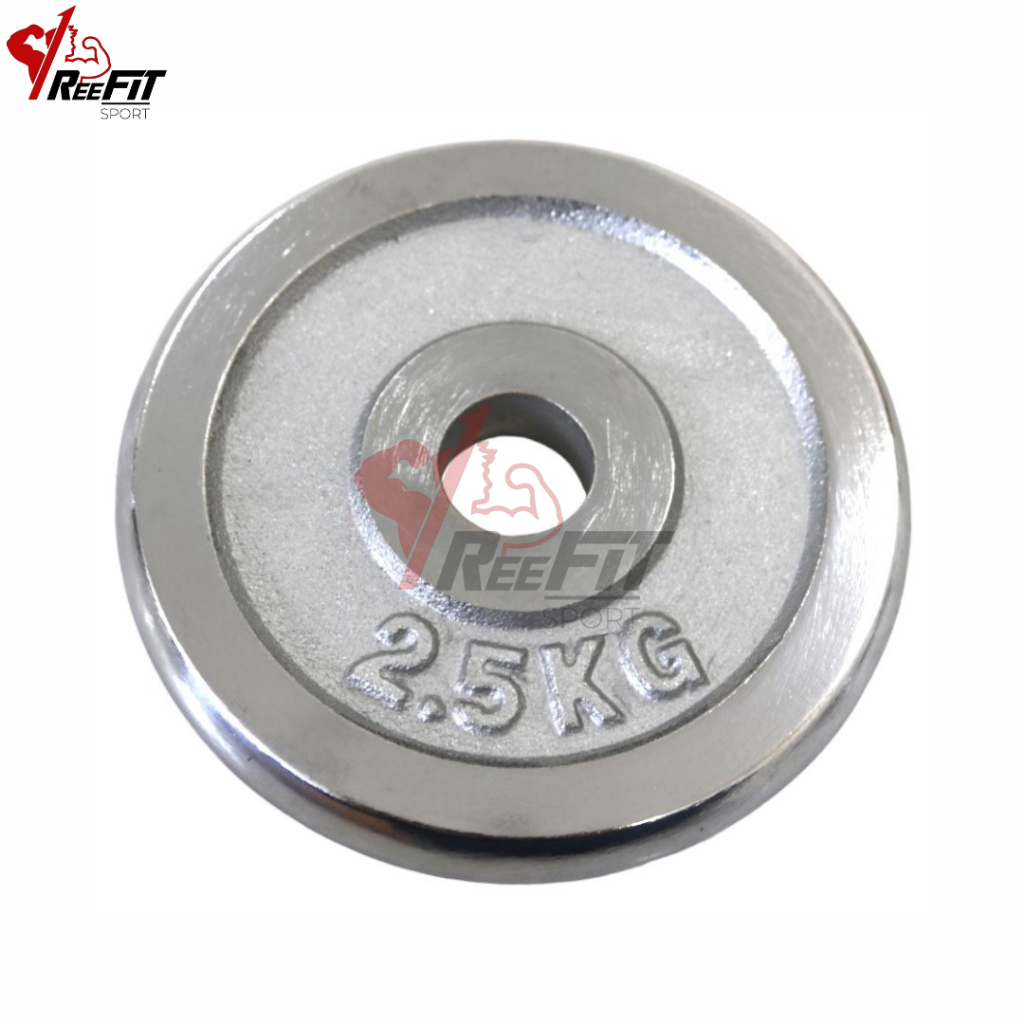 Tạ miếng tạ bánh tạ đĩa kim loại crom Reefit 2.5kg 2,5kg 2500g