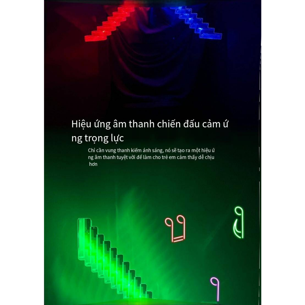 Lớn Minecraft Nhấp Nháy Thanh Kiếm/Đèn LED Chiếu Sáng Khảm Đồ Chơi Kiếm/Quầy Hàng Đường Phố Trẻ Em Nhấp Nháy Đồ Chơi