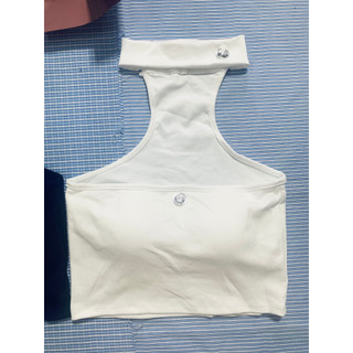 (Video thật) Áo Croptop Choàng Cổ Nút Có Mút