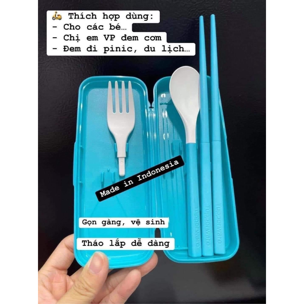 Bộ muỗng nĩa Portable Chopstik Tropial Tupperware