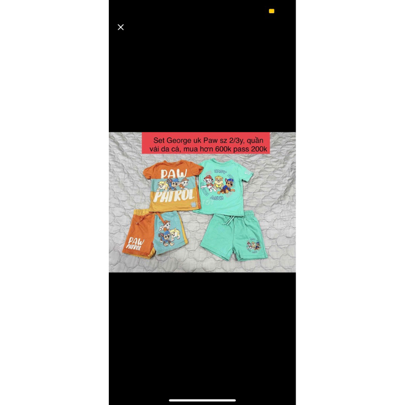 Thanh lý quần áo hiệu bé trai auth used 2hand