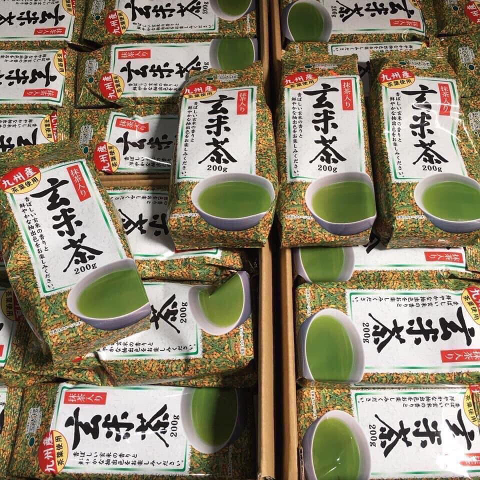Trà Xanh Gạo Lứt Rang Nhật Bản Kunitaro Gói 200g